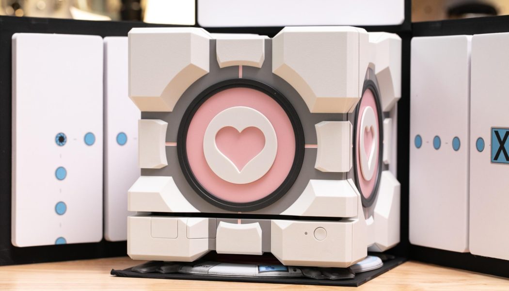 The cube was a lie: up close with our Dbrand Companion Cube before it gets destroyed