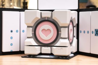 The cube was a lie: up close with our Dbrand Companion Cube before it gets destroyed