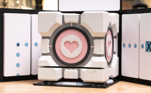 The cube was a lie: up close with our Dbrand Companion Cube before it gets destroyed