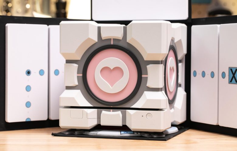 The cube was a lie: up close with our Dbrand Companion Cube before it gets destroyed