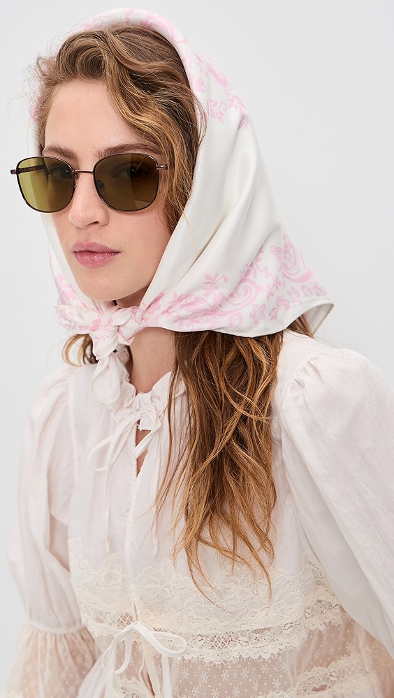 Labrina Head Scarf - Ivory Heirloom