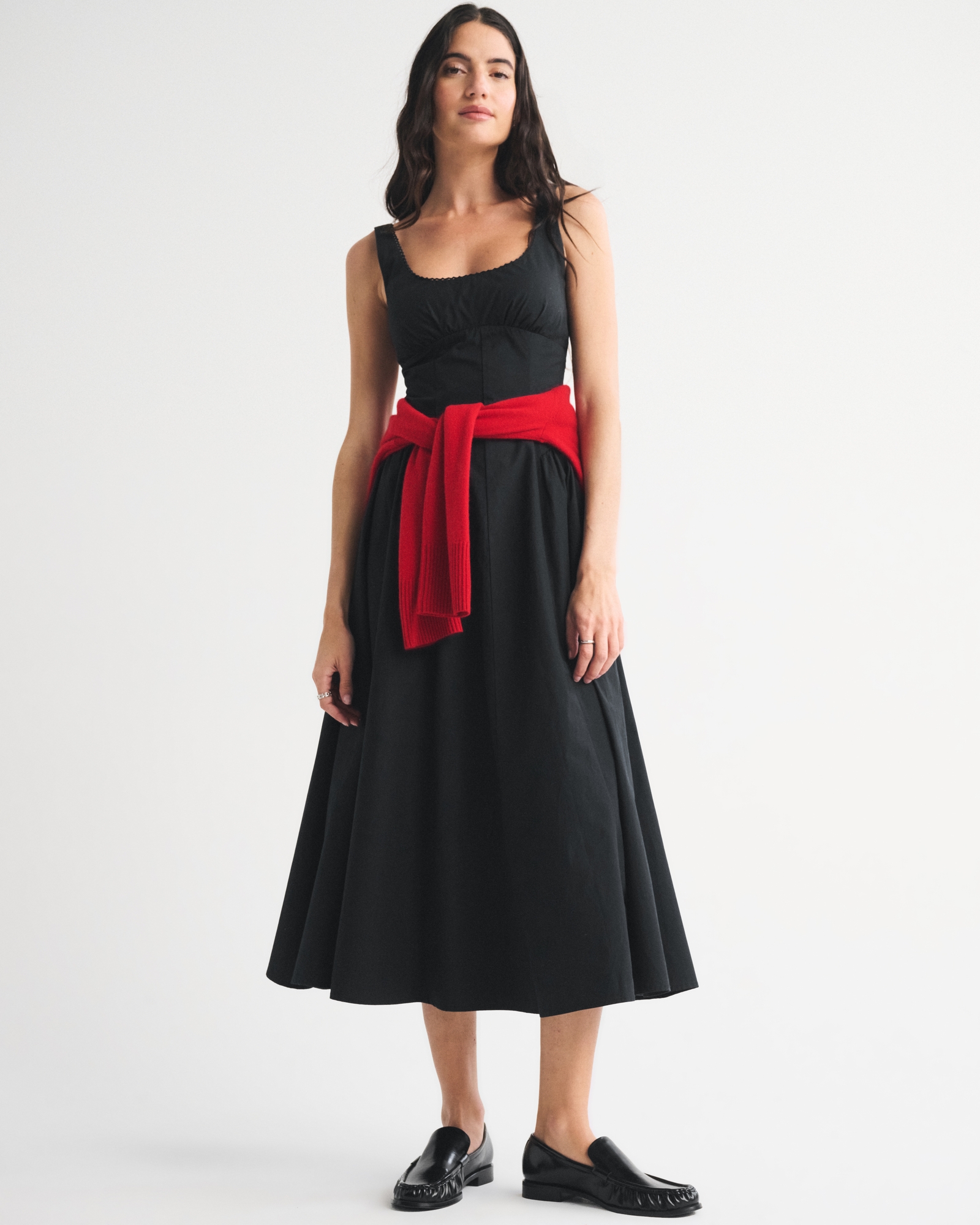 100% Cotton A&amp;amp;f Bra-Free Dylan Midi Dress
