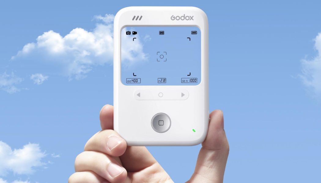 This slim camera has a transparent LCD screen for a viewfinder