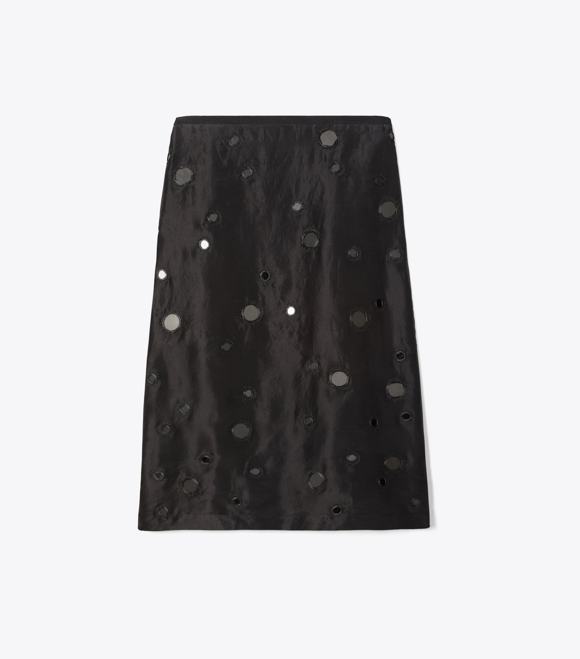 Embellished Mirror Skirt in Yellow, Size 2
