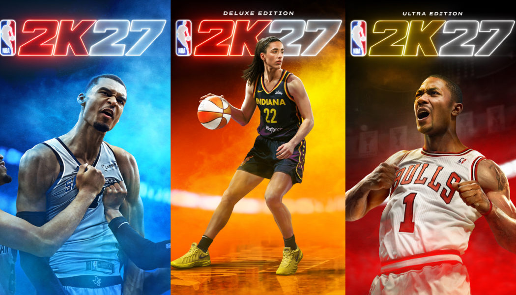Victor Wembanyama, Caitlin Clark & Derrick Rose Are Your 'NBA 2K27' Cover Athletes