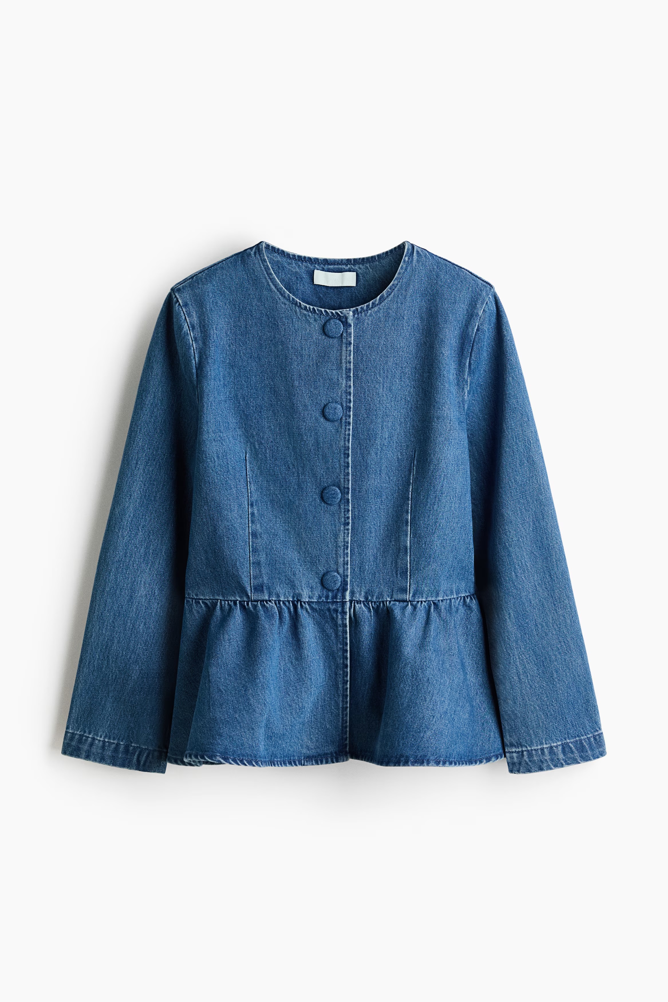H&amp;amp;M, Collarless Peplum Jacket