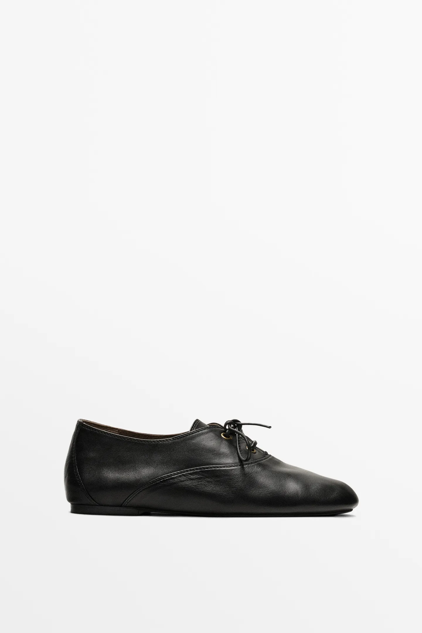 Massimo Dutti, Soft Leather Lace-Up Shoe