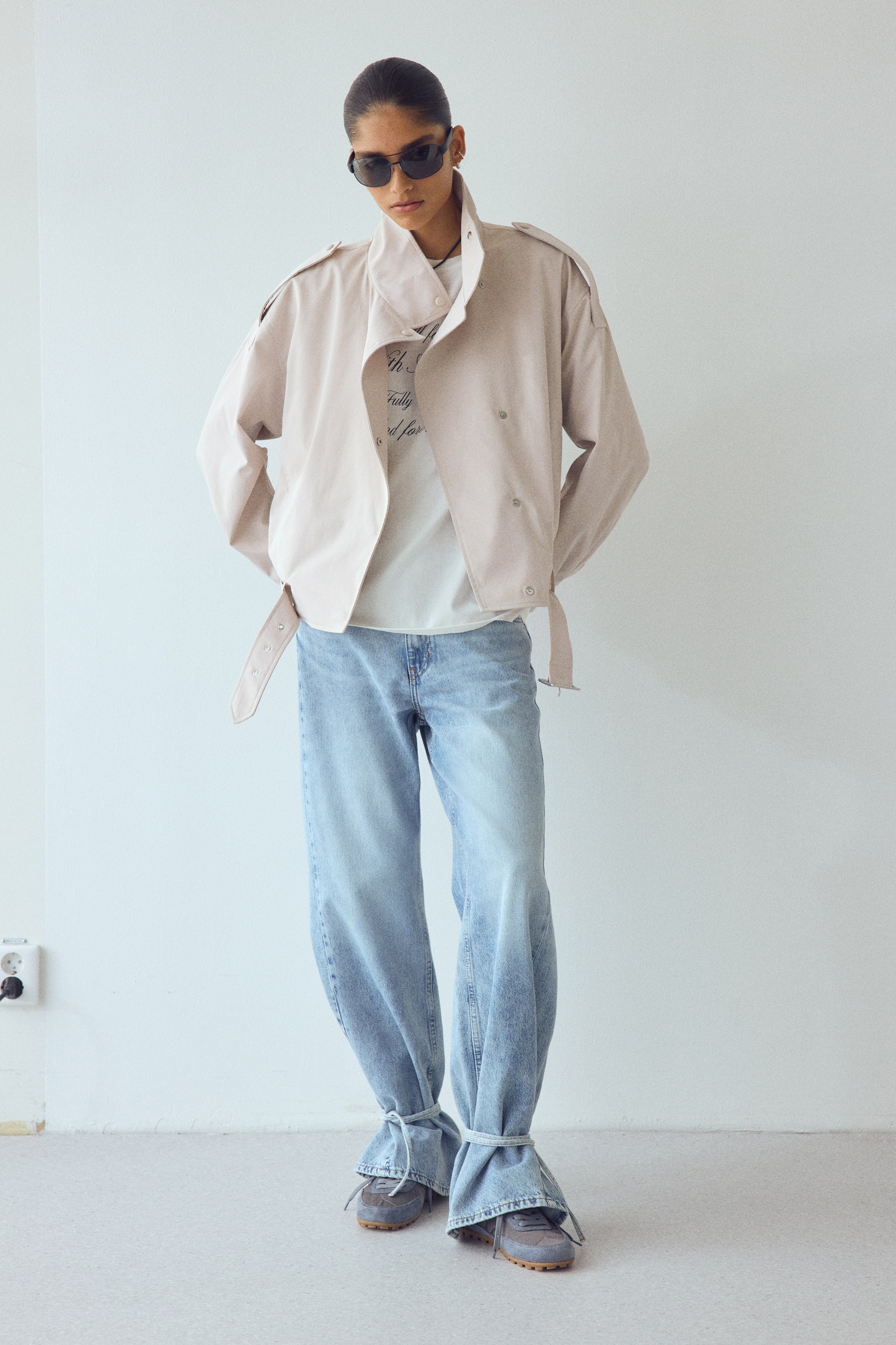 Oversized Jacket With Belt