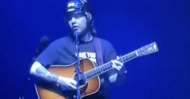 Billy Strings Protects His Head With Helmet at Concert After Getting Hit With Object