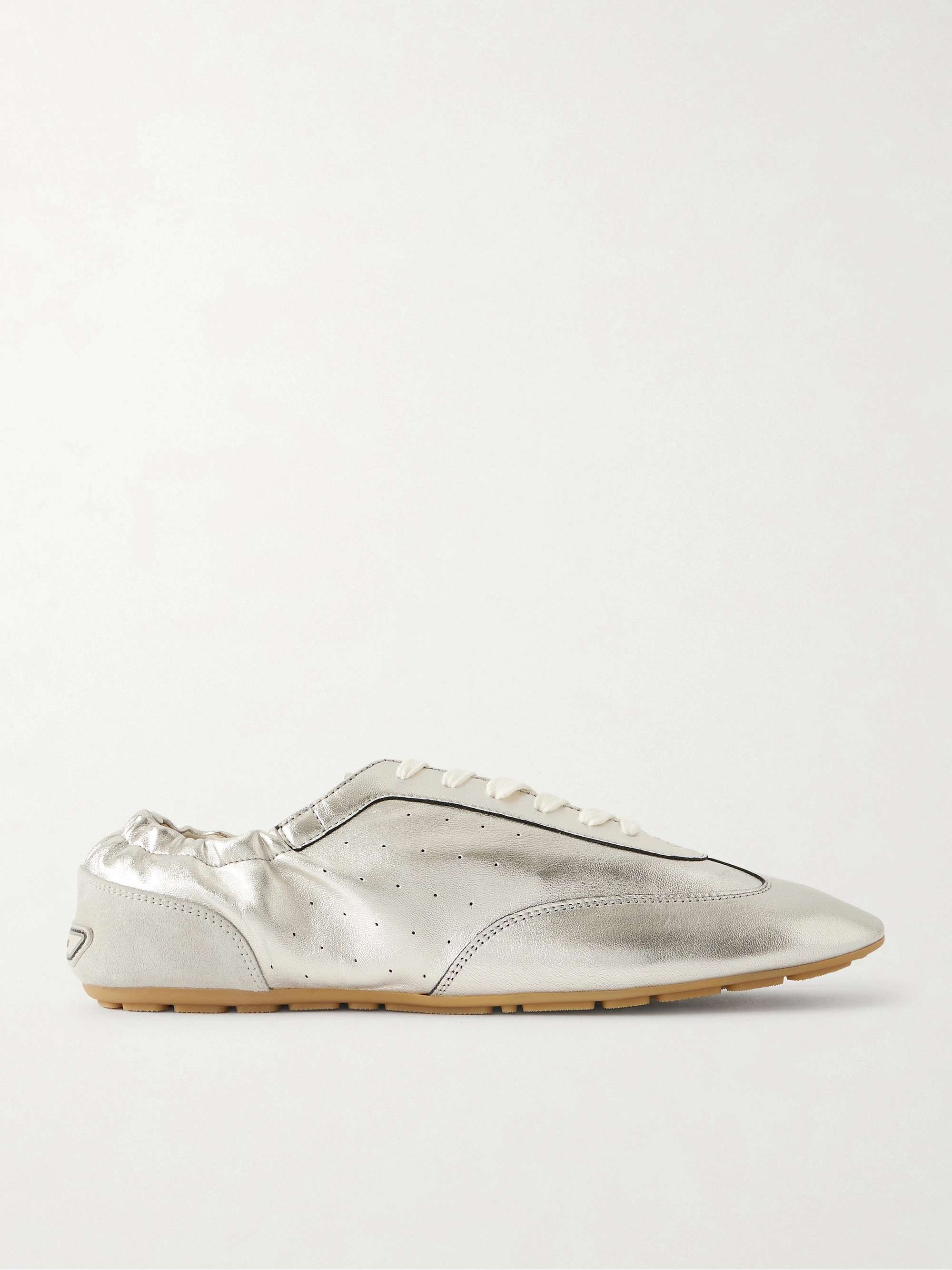 Lewis Metallic Leather Sneakers