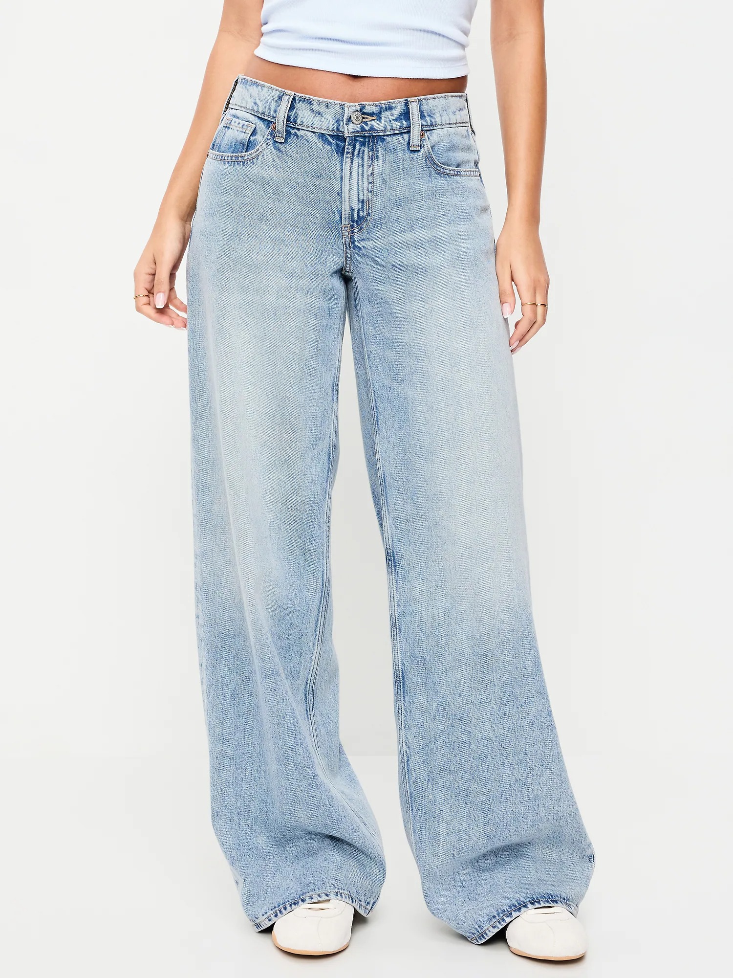 Old Navy, Low-Rise Baggy Wide-Leg Jeans