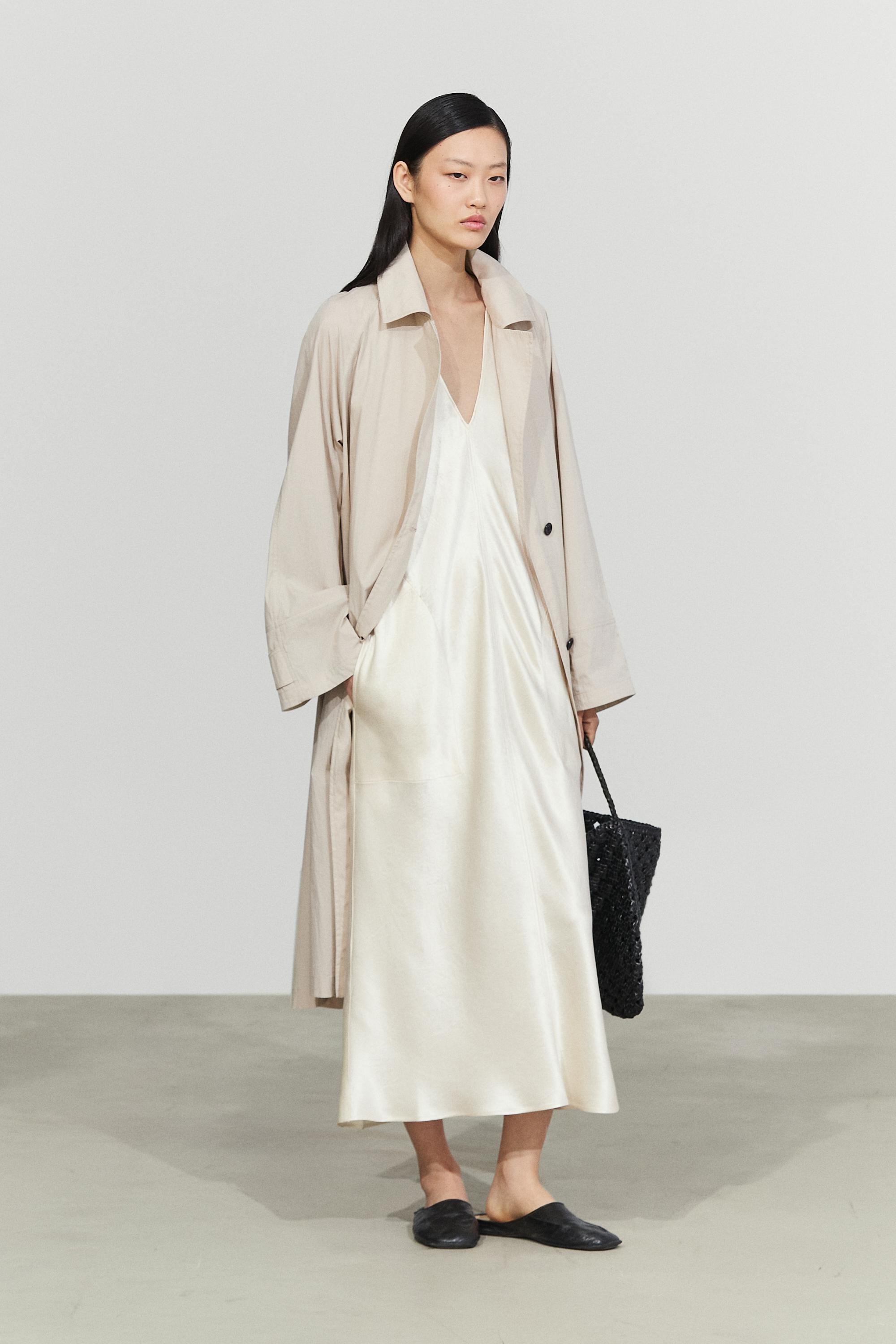 Massimo Dutti, Satin Midi Slip Dress