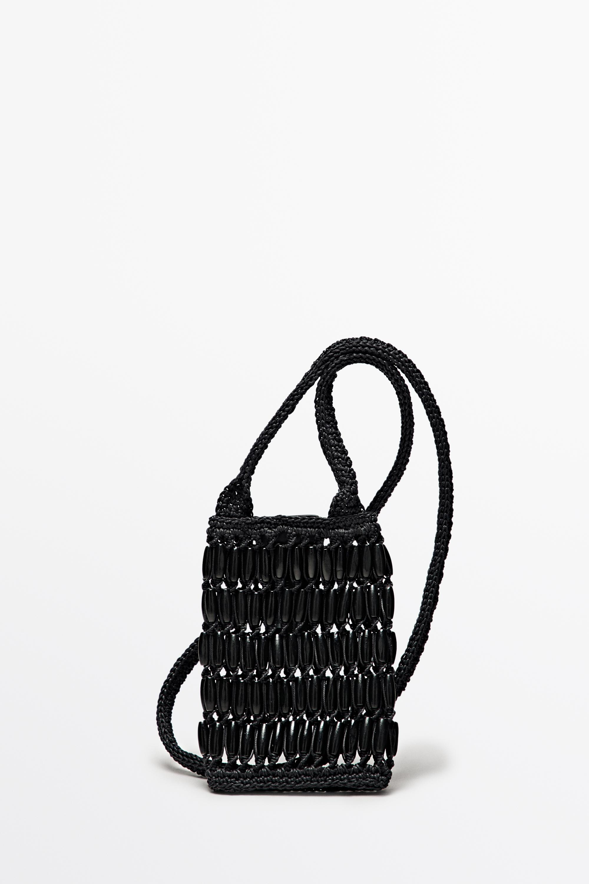 Massimo Dutti, Crossbody Bag With Wooden Details