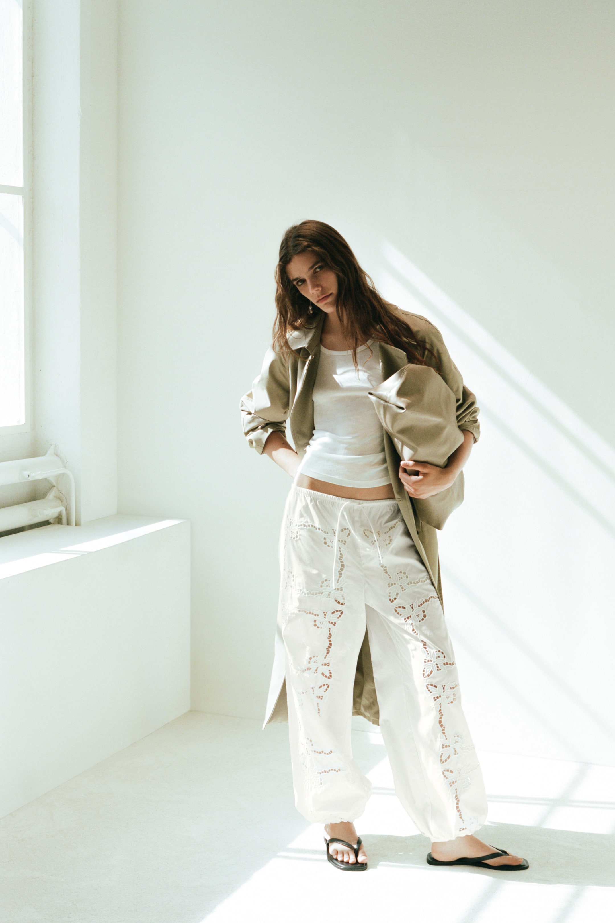 Broderie Anglaise Balloon Trousers