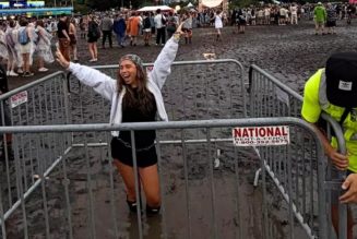 Lollapalooza Grounds Trap Woman in Knee-Deep Mud Pit