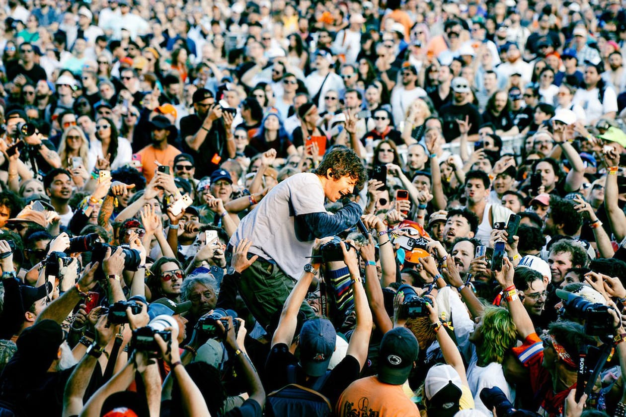 Lollapalooza Leveled Up for 2026: Everything We Loved About the Festival This Year sombr headlining performance charli xcx music fashion film Little Simz Goes B2B: Stage Performance to DJ Set Destin Conrad Dons Custom Advisry Blood Orange Sprinkles Soccer Footage Into New Visuals Patron’s Hacienda –&nbsp;Where In Order to Spin, You Have to Spin Vinyl beabadoobee’s Many Guitars (and Meme-y Merch) Geese Merch New Music from JENNIE Sombr 5sos she looks so perfect pusha t malice chicago grant park lineup tickets tequila price Kwn house of errors Clipse comeback Lorde x Charli
