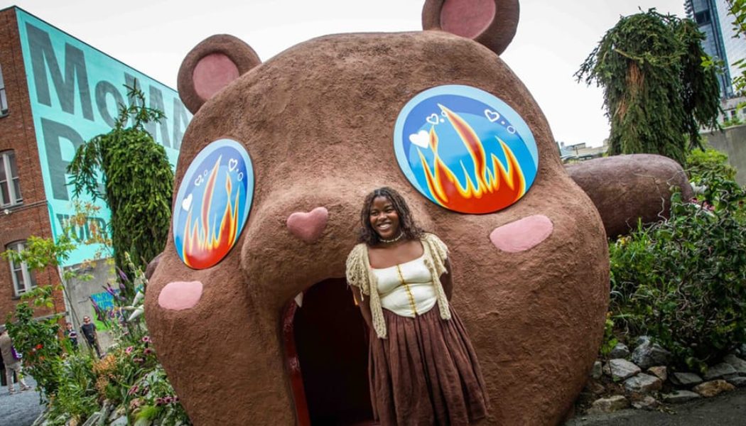 Precious Okoyomon Unveils 25-Foot Teddy Bear Slide at MoMA PS1