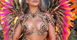 Rihanna Stuns At Crop Over In Carnival-Ready Outfit