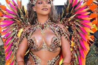 Rihanna Stuns At Crop Over In Carnival-Ready Outfit