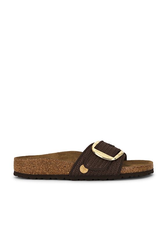 Madrid Big Buckle Raffia Sandal