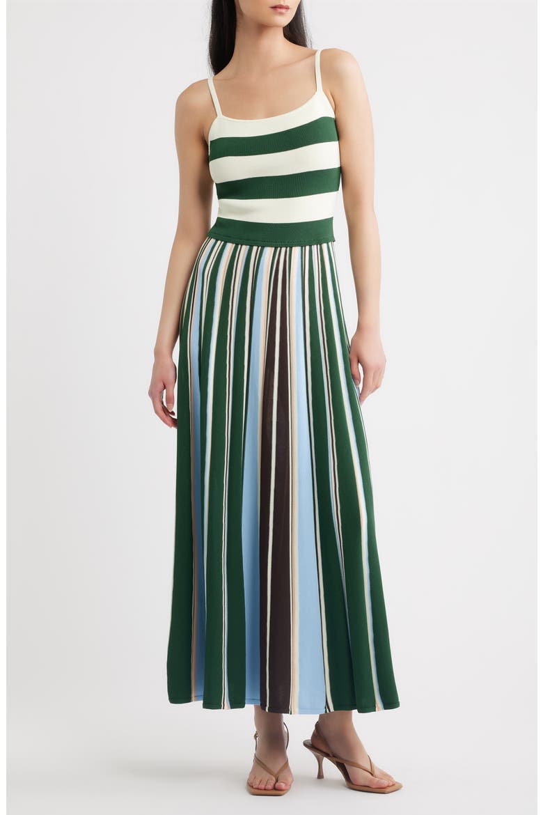 Elena Mixed Stripe Sweater Dress