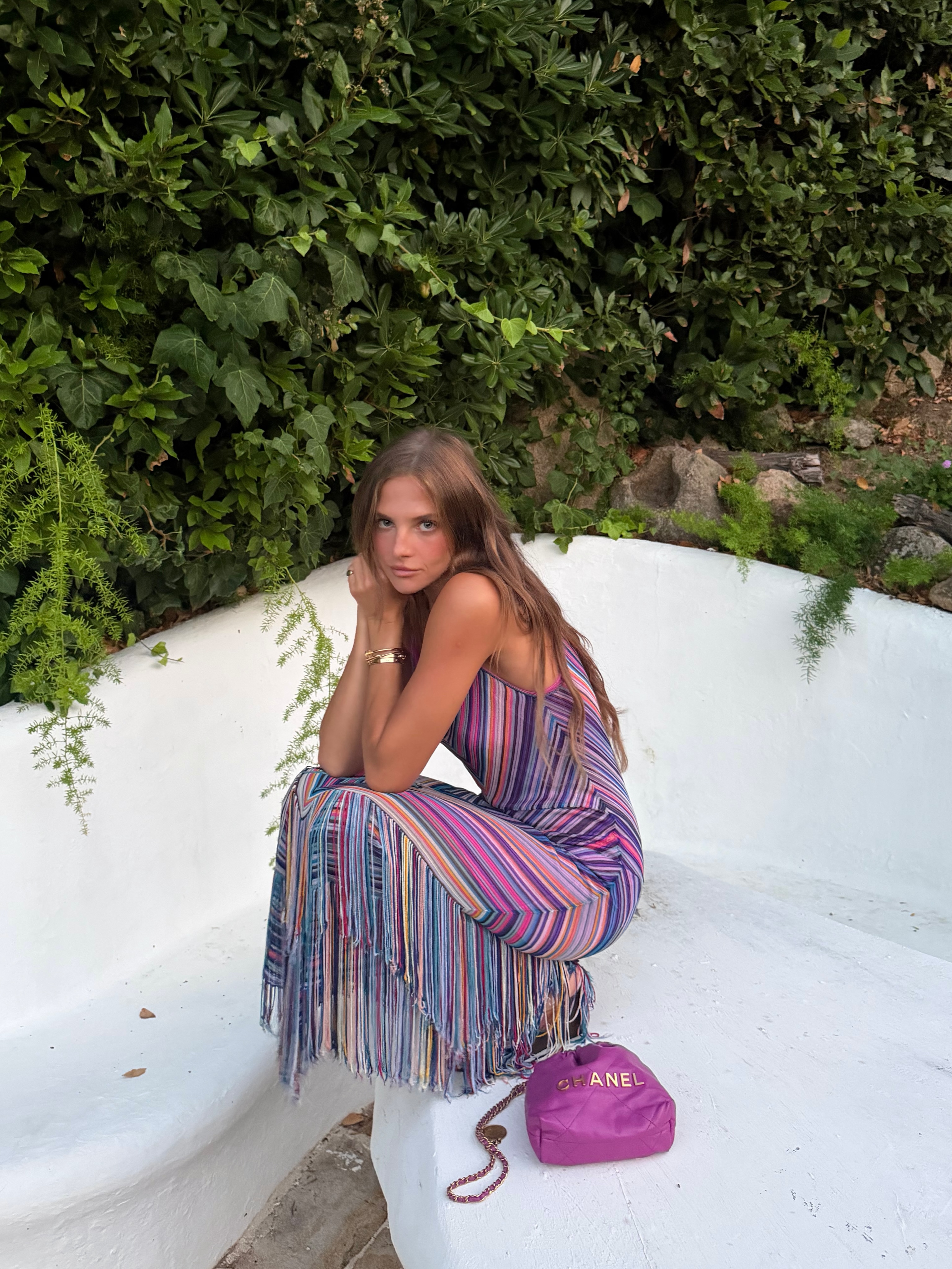 An image of a woman wearing striped dress for summer 2026