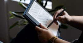 The first-gen Kindle Scribe is a big e-reader and digital notebook that’s $150 refurbished