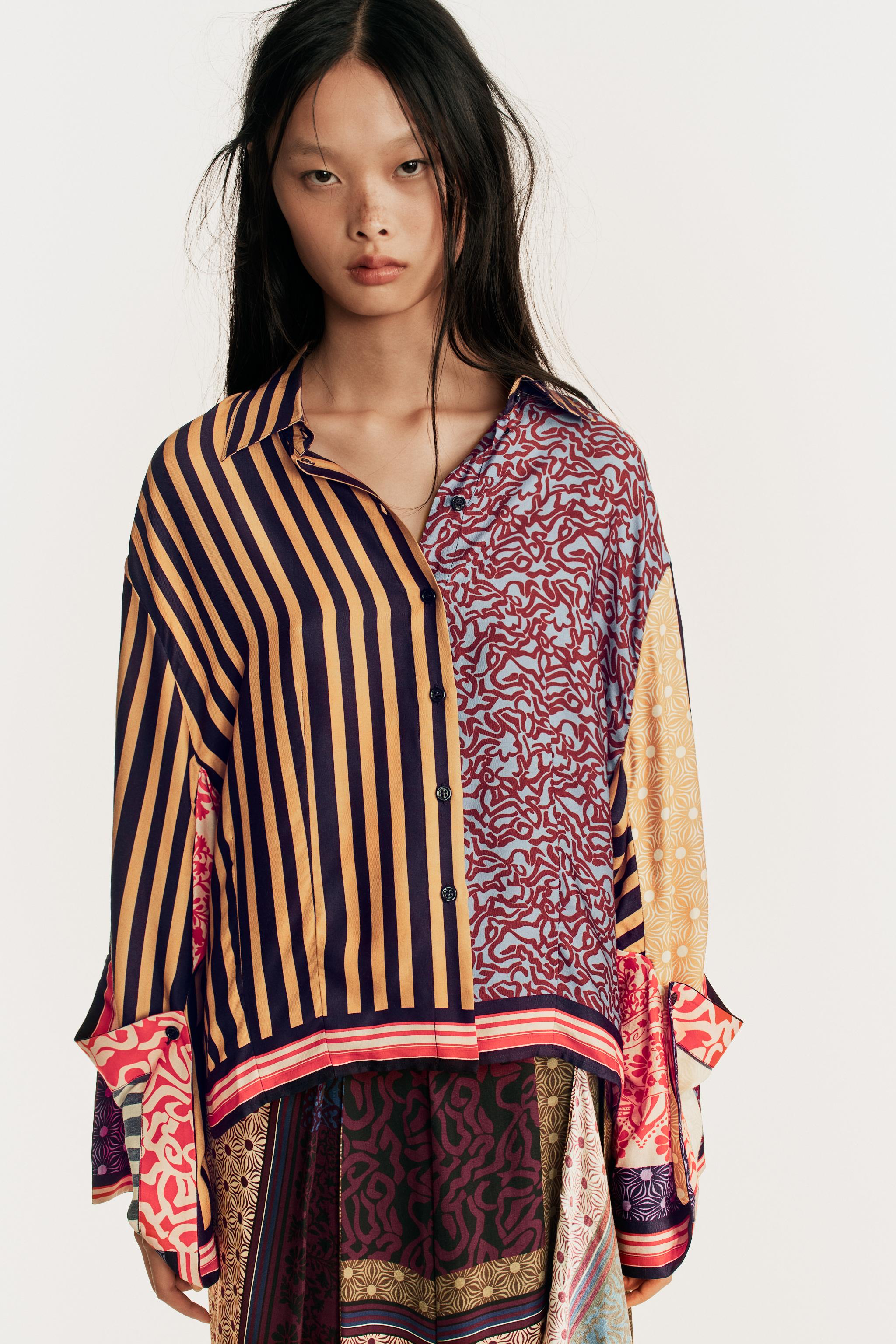 Limited Edition Printed Combination Shirt - Printed - Xs